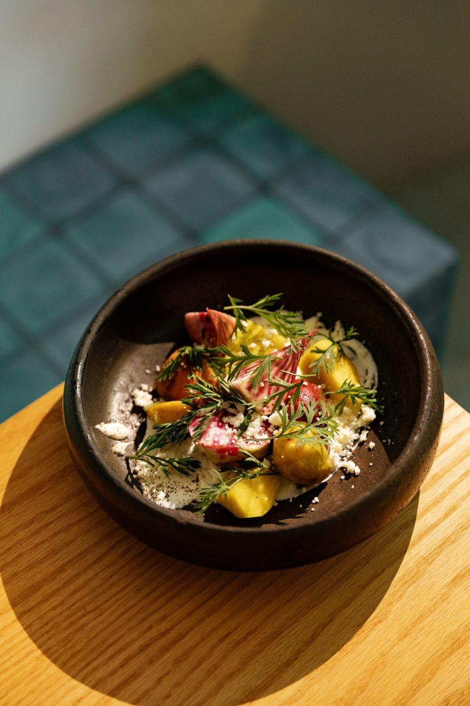 A seasonal dish at Calma