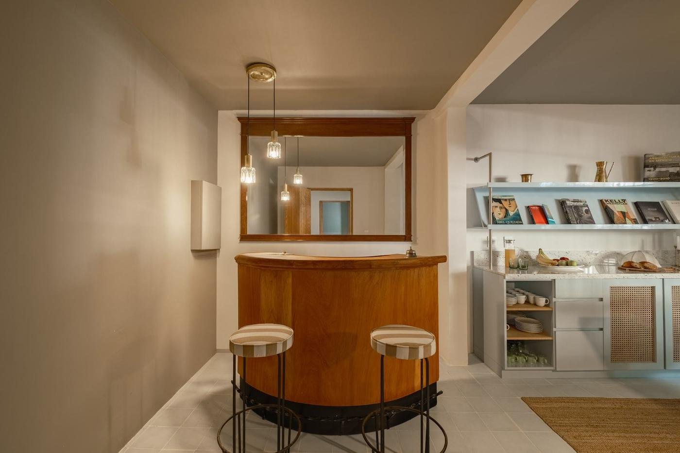 Bar nook in the common area